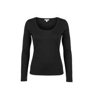Bozzolo Women's Black Long Sleeve Scoop Neck Basic Tee Shirt Top, Size L, NWT